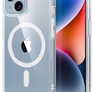 ESR for iPhone 14 Case/iPhone 13 Case, Compatible with MagSafe, Shockproof Military-Grade Protection, Magnetic Phone Case for iPhone 14/13, Classic Hybrid Case (HaloLock), Clear