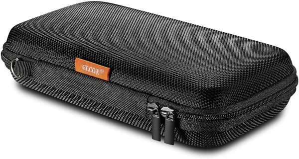 GLCON Portable Protection Hard EVA Case for External Battery,Cell Phone,GPS,Hard Drive,USB Charging Cable,Carrying Bag Mesh Inner Pocket,Zipper Enclosure,Universal Travel Pouch Bag