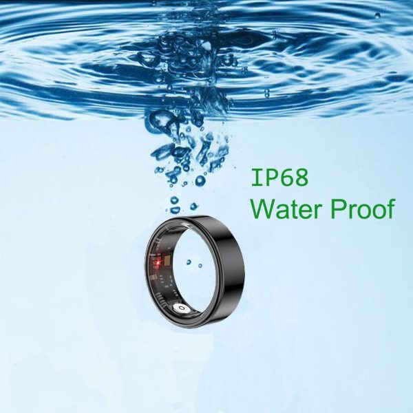 Smart Ring Health Tracker, Sleep Tracker Ring with Heart Rate, Waterproof Fitness Ring for Activity Monitoring/Steps/Distance/Calories, Air Gestures,Up to 7-Day Battery, for iOS and Android (Black,#9) - Image 5