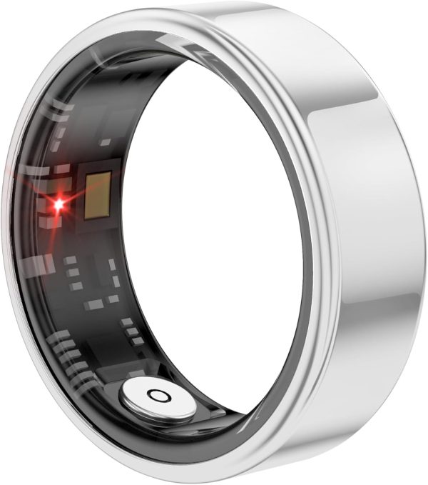 Smart Ring Health Tracker, Sleep Tracker Ring with Heart Rate, Waterproof Fitness Ring for Activity Monitoring/Steps/Distance/Calories, Air Gestures,Up to 7-Day Battery, for iOS and Android (Black,#9) - Image 6